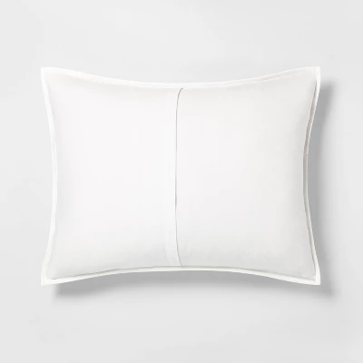 Microstripe Pillow Sham Cream/Gray - Hearth & Handâ„¢ With Magnolia - Image 2