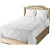 Mastertex Down Alternative Quilted Bed Comforter – White
