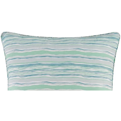 C&F Home 26" X 26" St. Augustine Blue Green Beach Coastal Euro Sham
