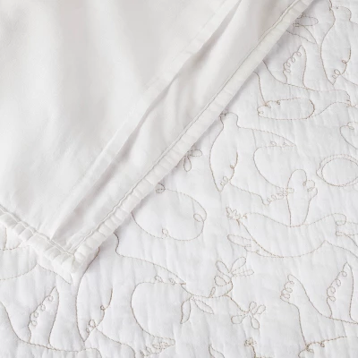 Dove Stitch Quilt Sham Off-White - Opalhouse™ Designed With Jungalow™ - Image 2