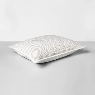 Microstripe Pillow Sham Cream/Gray - Hearth & Handâ„¢ With Magnolia