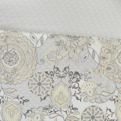 Madison Park 3pc Lian Cotton Floral Printed Reversible Duvet Cover Set - Image 9