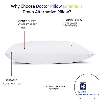 Dr Pillow Luna Pedic Luxe Cloud 4 PACK Pillow - Image 4