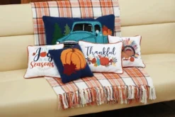 C&F Home Autumn Pumpkin Hooked Pillow
