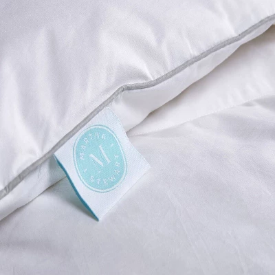 Standard 2pk Feather & Down Bed Pillow White - Martha Stewart - Image 2