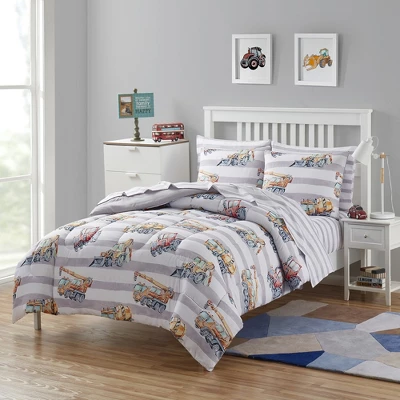 Construction Trucks Kids Printed Bedding Set Includes Sheet Set By Sweet Home Collection