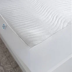 Luxury Knit Mattress Protector White - Sealy