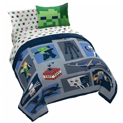 Saturday Park Minecraft Emblematic 100% Organic Cotton Bed Set - Image 9