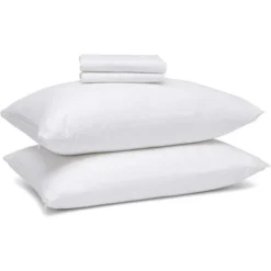 The Grand Zippered Poly/Cotton Pillow Protector Set Of 6 White - Standard