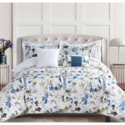 5pc Amalfi 300 Thread Count Cotton Comforter Set - Tribeca Living