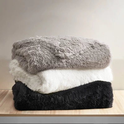 Leena Shaggy Faux Fur Weighted Blanket - Beautyrest - Image 8