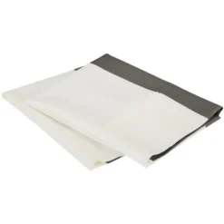 Cabana Stripe Silky-Soft 600-Thread Count Modern Transitional Cotton-Polyester Traditional Wrinkle-Resistant 2-Piece Pillowcase Set By Blue Nile Mills