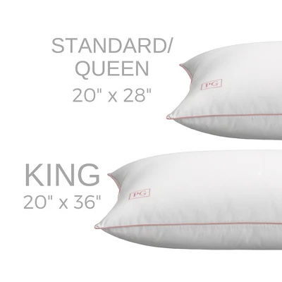 White Goose Down Pillow With 100% Certified RDS Down, And Removable Pillow Protector - Image 3