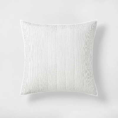 Microstripe Pillow Sham Cream/Gray - Hearth & Handâ„¢ With Magnolia - Image 4