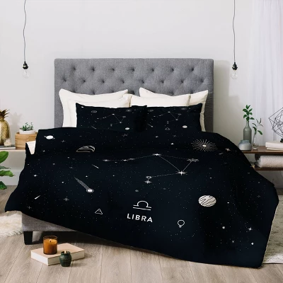 Cuss Yeah Designs Libra Star Constellation Comforter Set - Deny Designs - Image 3