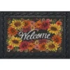 Briarwood Lane Fall Flowers Welcome Doormat Autumn Indoor Outdoor