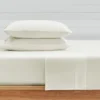 Cream 300TC Sateen Twin 3pc Sheet Set - Levtex Home