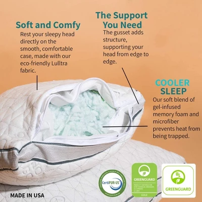 Coop Home Goods The Eden - Adjustable Memory Foam Pillow For Cool Sleepers - Image 3