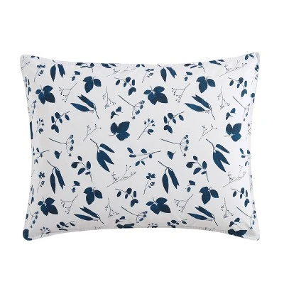 3pc Full/Queen Cyanotype Floral 100% Cotton Comforter Set White - ED Ellen DeGeneres - Image 9