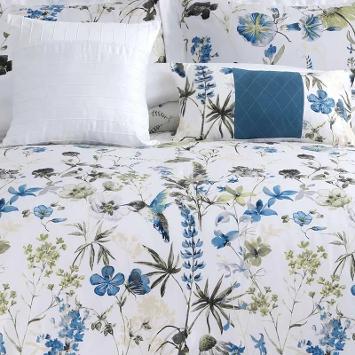 5pc Amalfi 300 Thread Count Cotton Comforter Set - Tribeca Living - Image 2