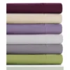 Long Staple Cotton Percale Deep Pocket Solid Sheet Set 350 Thread Count - Tribeca Living®