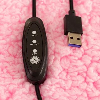 Heated Blanket 2-Pack - USB-Powered Fleece Throw Blankets For Travel, Home, Office, Or Camping - Winter Car Accessories By Stalwart (Pink) - Image 11