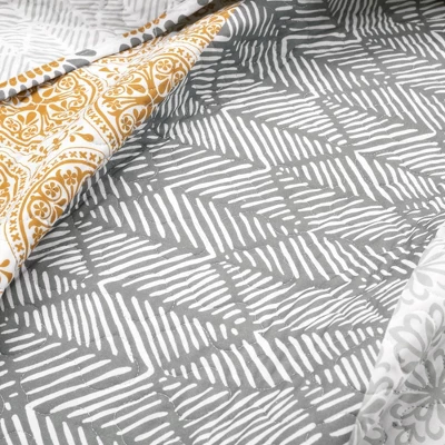Lush Décor 3pc Bohemian Stripe Reversible Quilt & Sham Set - Image 2