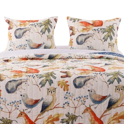 Willow Forest Creatures Perfect Pillow Sham Multicolor By Barefoot Bungalow