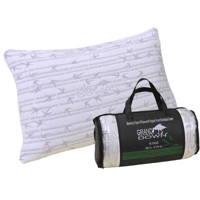 Traditional Memory Foam Pillow With Removable Cover - Blue Nile Mills - Image 4