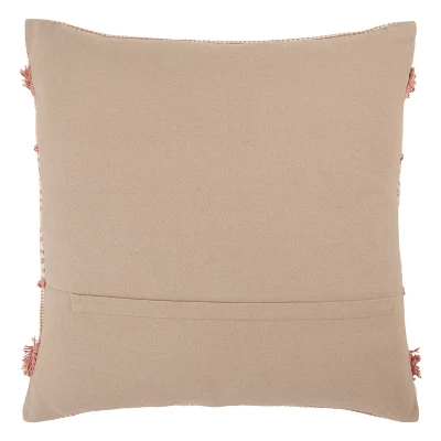 20"x20" Oversize Imena Trellis Poly Filled Square Throw Pillow Pink/Cream - Jaipur Living