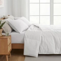 Peace Nest White Goose Down Feather Fiber Comforter Duvet Insert