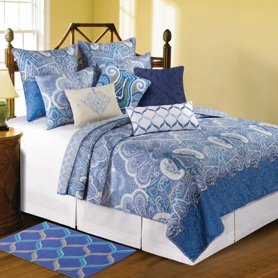 C&F Home 20" X 26" Daphne Blue Damask Standard Sham - Image 3