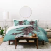 Octopus Bloom Lightweight Duvet Cover - Deny Designs®