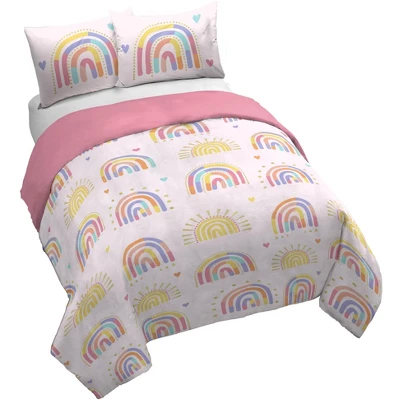 Saturday Park Doodle Rainbow 100% Organic Cotton Duvet Cover & Sham Set - Image 8