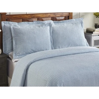 Jullian Collection 100% Cotton Tufted Unique Luxurious Bold Stripes Design Bedspread Set - Better Trends