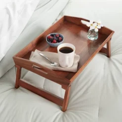22" X 14" Wood Signature Bed Tray - Threshold™