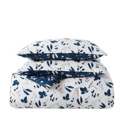 3pc Full/Queen Cyanotype Floral 100% Cotton Comforter Set White - ED Ellen DeGeneres - Image 7