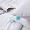 2pk Medium Firm Cotton Blend Feather Down Bed Pillow - Martha Stewart
