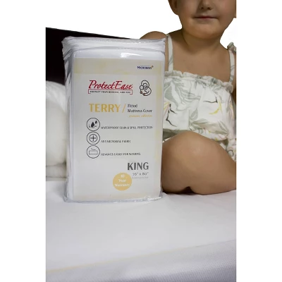 Terry Fitted Mattress Protector - ProtectEase - Image 4