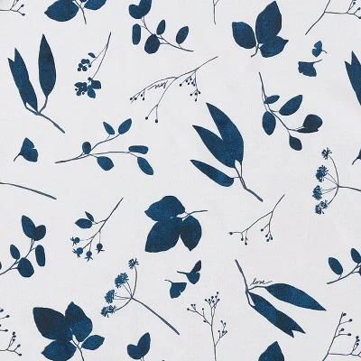 3pc Full/Queen Cyanotype Floral 100% Cotton Comforter Set White - ED Ellen DeGeneres - Image 6