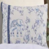 Saffi Reversible Pillow Sham King 20" X 36" Blue By Greenland Home Fashion