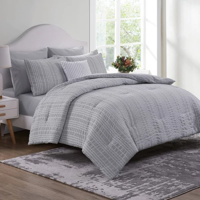 10pc Dixee Seersucker Bed In A Bag Comforter Set - Beveryly Hills Polo Club