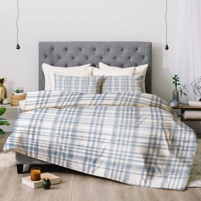 Little Arrow Design Co Winter Water Plaid Comforter Set - Deny Designs - Image 2