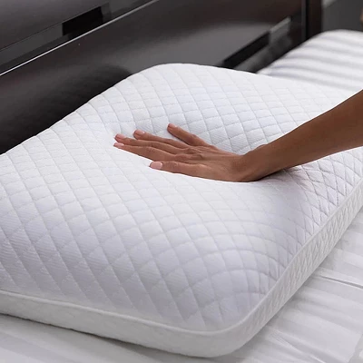 Dr. Pillow Dreamcool Pillow With Cooling Gel & Charcoal Memory Foam, White - Image 4