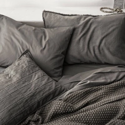 Heavyweight Linen Blend Comforter Sham - Casalunaâ„¢ - Image 5