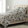 Ayana Printed Flannel Oversized Duvet Cover Set - Tribeca Living